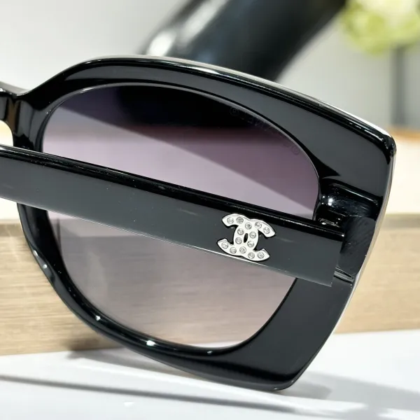CHANEL square frame glasses black color SIZE 53-17-140 - Image 5