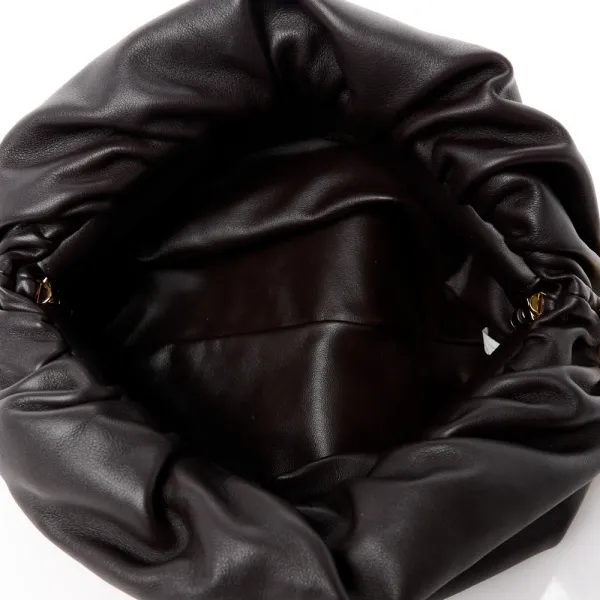 Bottega Veneta Medium The Pouch Chain Black Calfskin Leather - Image 7