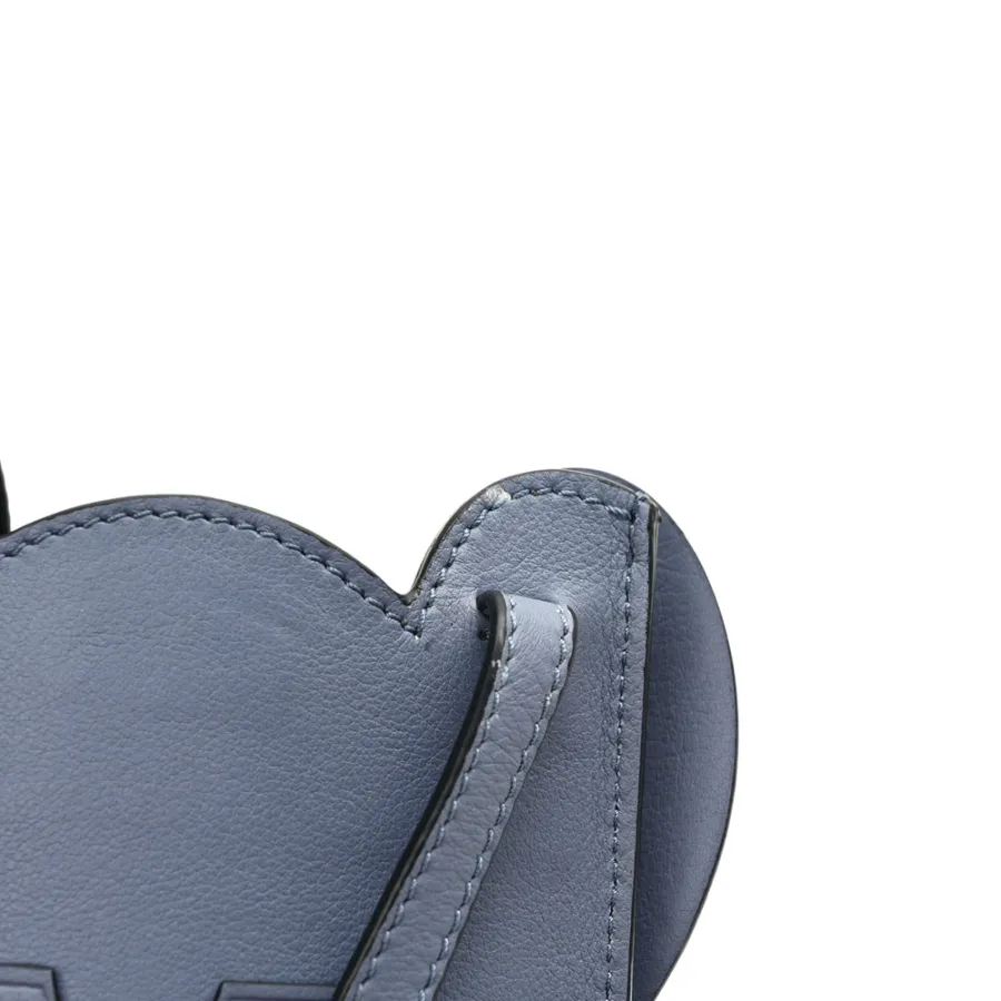 Lushentic Loewe Elephant Pouch Crossbody Bag Small Stone Blue Calfskin Leather - LUSHENTIC BAGS
