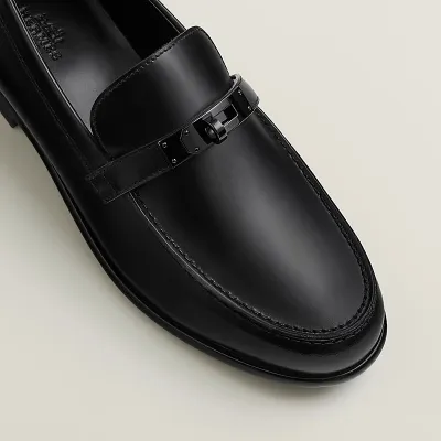 HERMES Destin Black Loafers