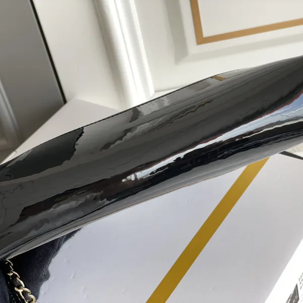 Chanel Patent Leather Black / White and Black Crossbody Bags - Image 4