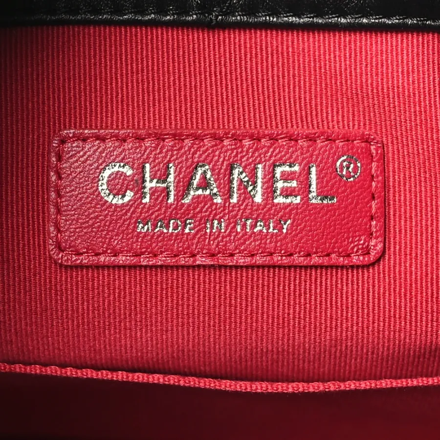 Chanel Gabrielle Backpack Small Black Quilted Aged Calfskin Leather Mixed Metal Hardware