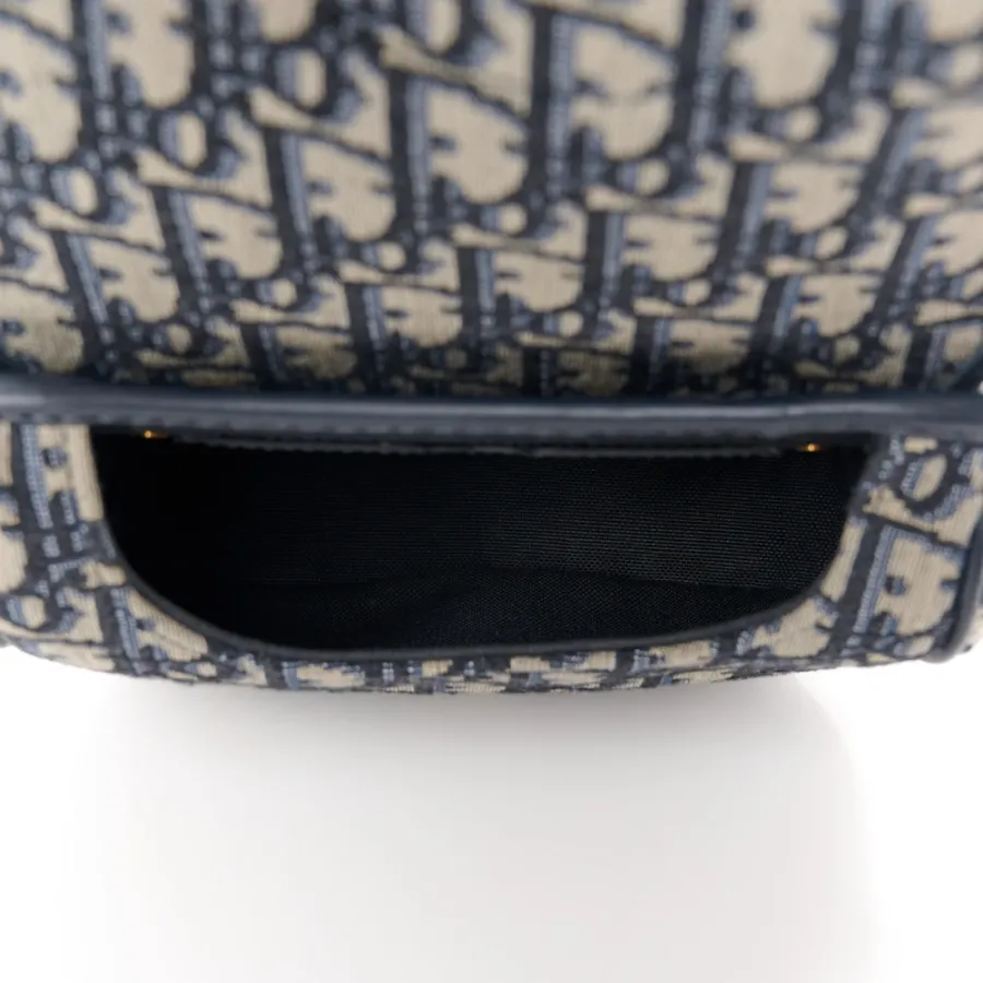 Dior Small Bobby Bag Blue Oblique Canvas Gold Hardware