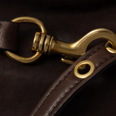 Miu Miu Aventure Nappa Quilted Lambskin Leather Deep Brown Shoulder Bags