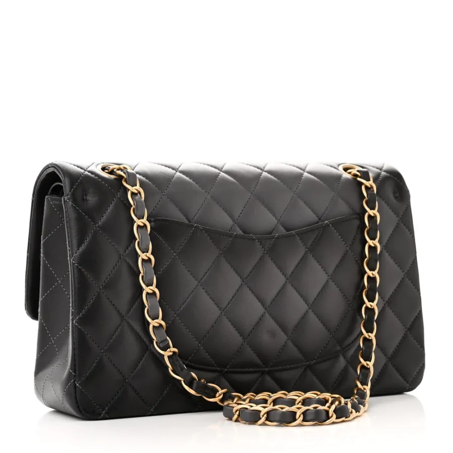 Grey Quilted Chanel Bag Quilted Lambskin Leather Crossbody Bags