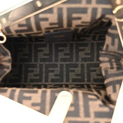 Fendi Medium Fendi First Black Shiny Nappa Leather Gold Hardware