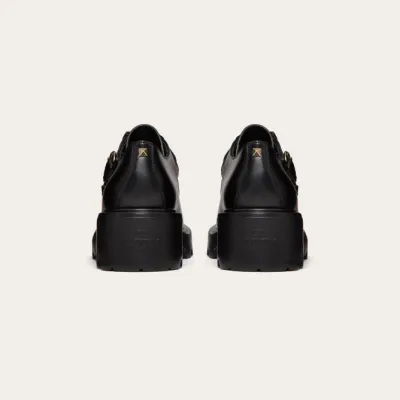 VALENTINO Calfskin Mengke shoes (5.5cm high heel) Loafers