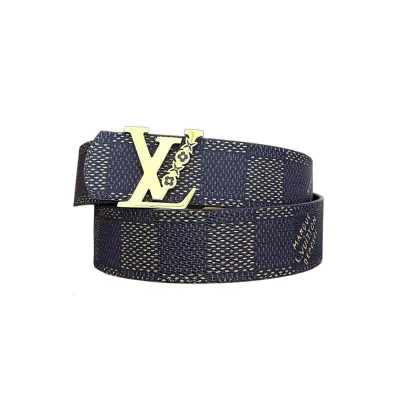 Louis Vuitton Men's Flower Buckle Reversible Belt In Black/Brown Dimension Calfskin With Gold/Silver Hardware 40mm