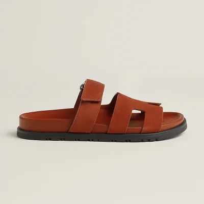 HERMES Chypre Orange Slippers