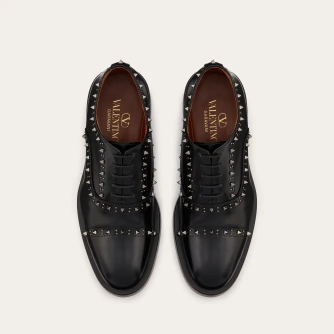 VALENTINO Calf leather Oxford lace-up shoes