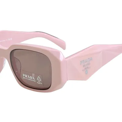 Prada square frame glasses pink/white/ivory/purple/black/grey/leopard/yellow color Size 51-20-145