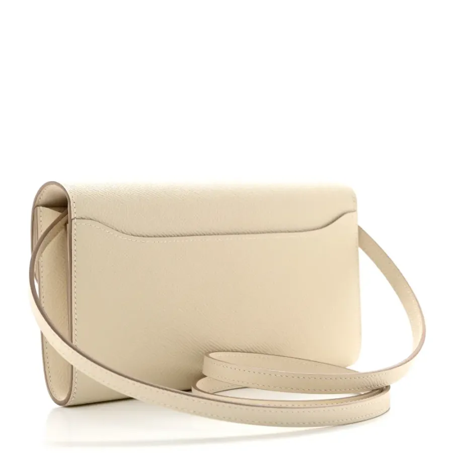 Hermès Constance Wallet To Go Béton Evercolor Leather Gold Hardware