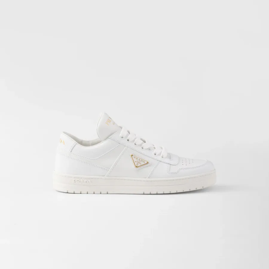 PRADA white leather sneakers