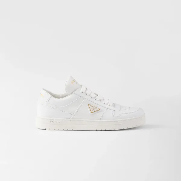 PRADA white leather sneakers