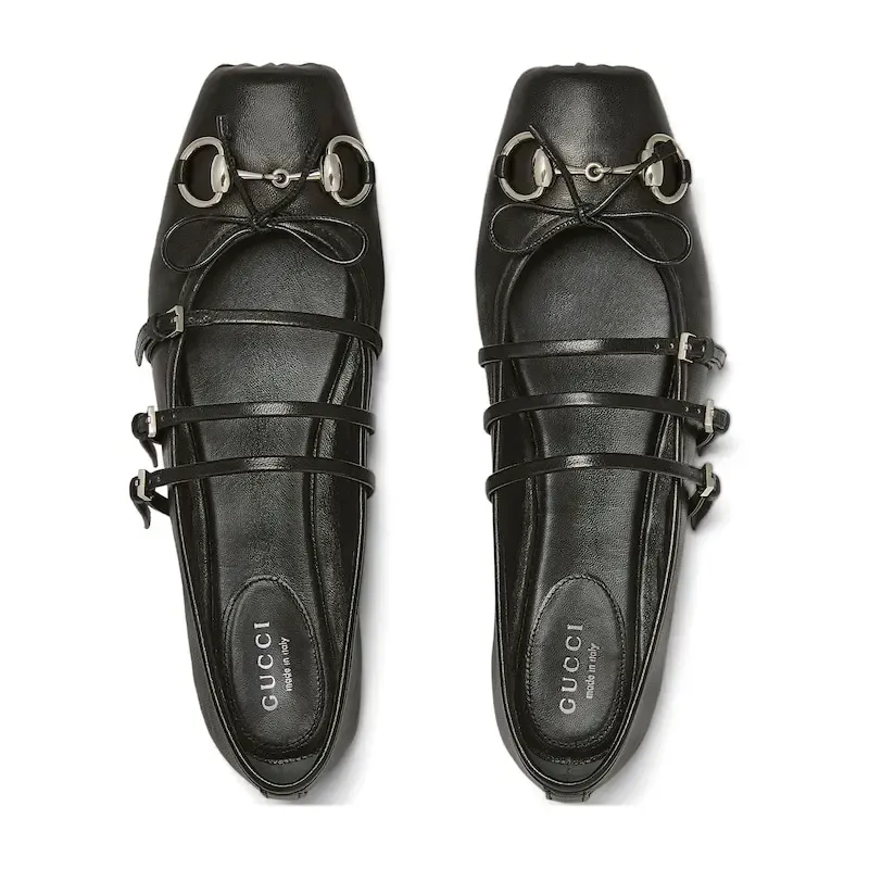 Gucci black Ballet Shoes Flat Shoes