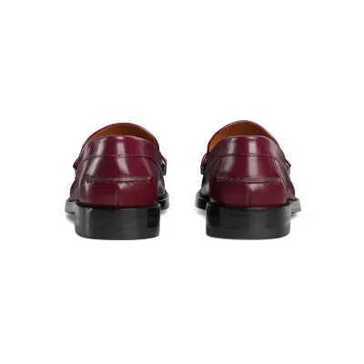 Gucci red double G loafers