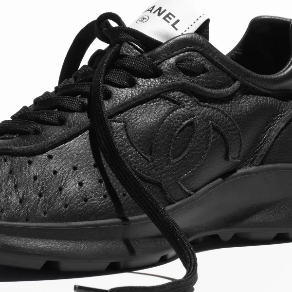 Black calf skin Chanel Sneake - Image 4