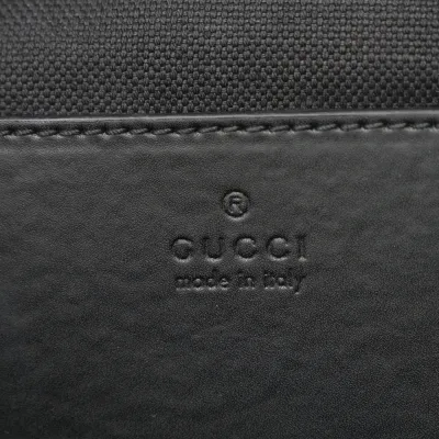 Gucci Medium Sling Backpack Black/Grey GG Supreme Monogram Canvas & Calfskin Leather Silver Hardware