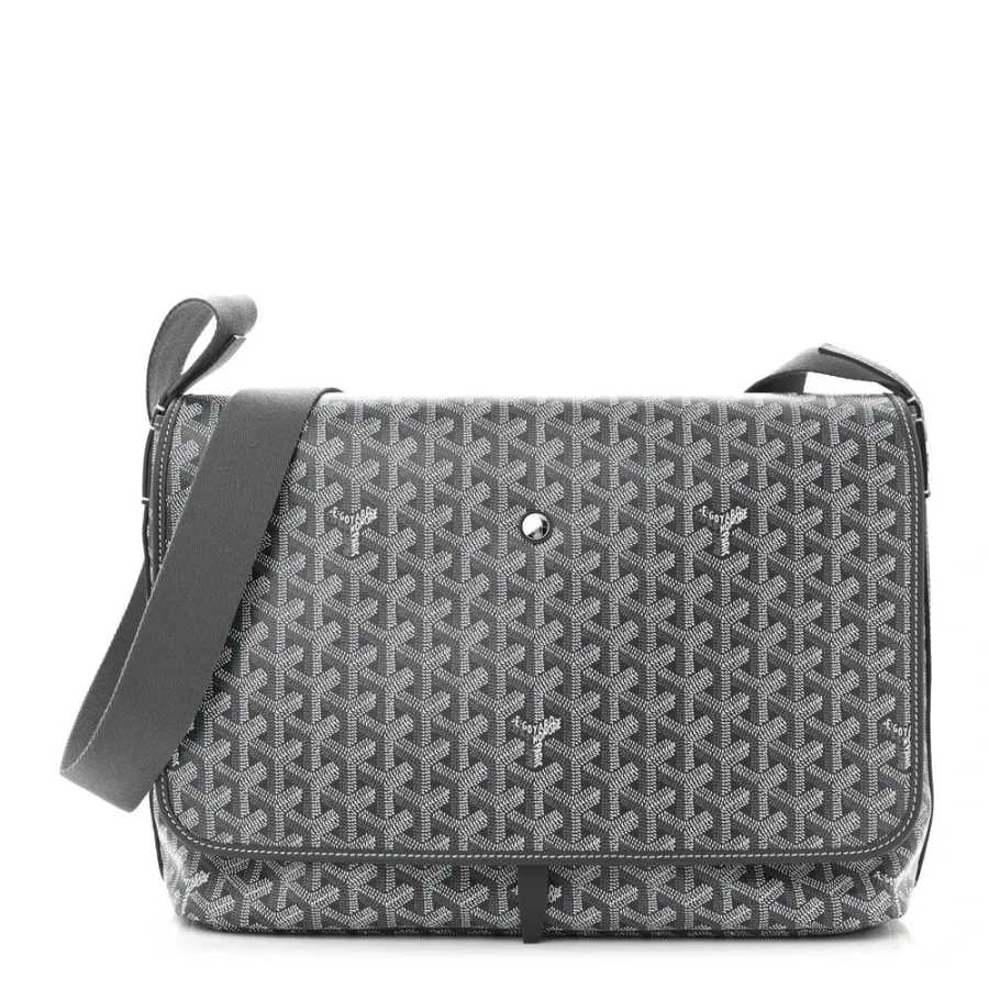Goyard Medium Capetien Messenger Bag Grey Goyardine Canvas