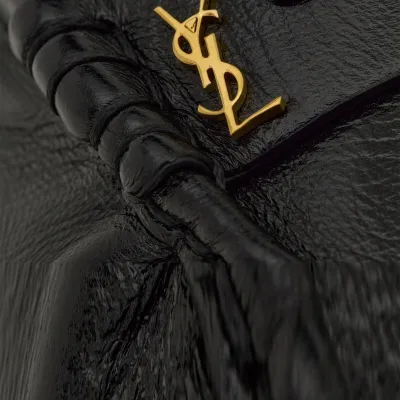 Yves Saint Laurent Pleated leather loafers