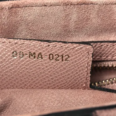 Dior Medium Saddle Bag Fard Grained Calfskin Leather Gold Hardware