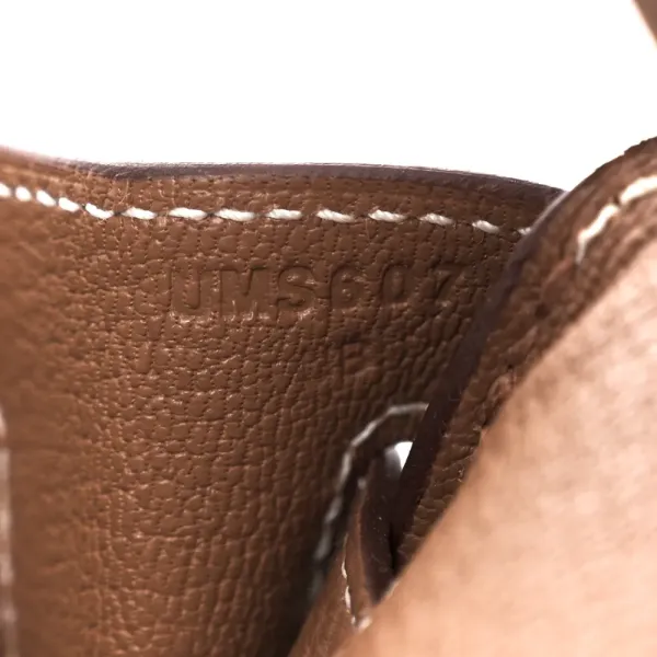 Hermès Birkin 25 Brown Togo Leather Palladium Hardware - Image 8