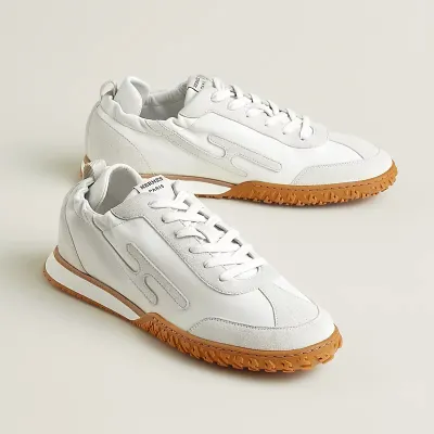 HERMES Jet Sneakers White Sports Shoes