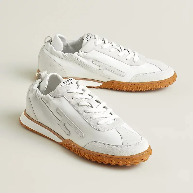 HERMES Jet Sneakers White Sports Shoes