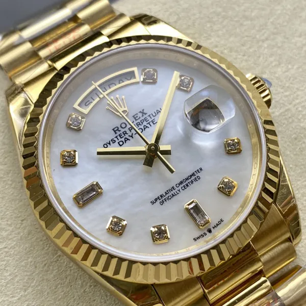ROLEX-DAY DATE-REF.M128238-36MM(With Diamond ) - Image 4