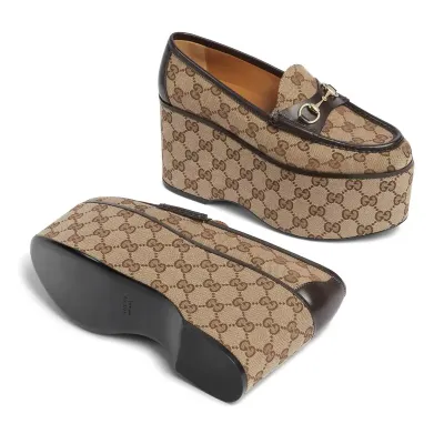 Gucci thick bottom loafers