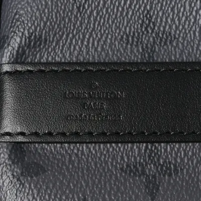 Louis Vuitton Keepall Bandouliere 25 Reverse Monogram Eclipse Canvas Silver Hardware