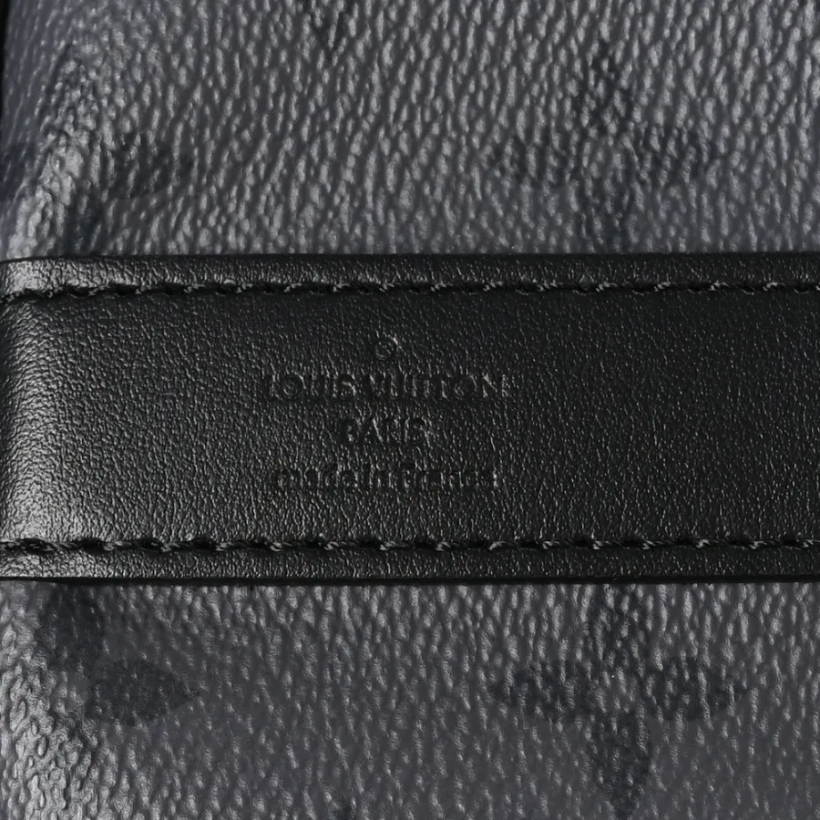 Louis Vuitton Keepall Bandouliere 25 Reverse Monogram Eclipse Canvas Silver Hardware