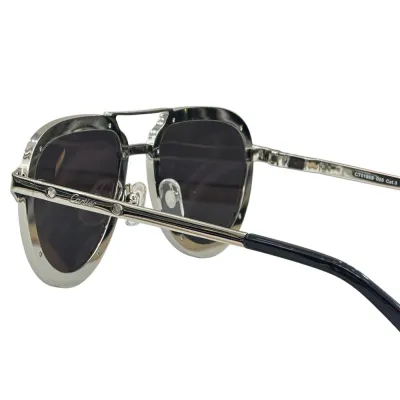 Cartier Pilot glasses black silver/black gold/blue/brown color Size 55-17-145