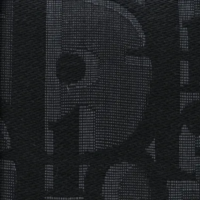 Dior Medium Weekender 25 Bag Black Maxi Oblique Canvas Ruthenium Hardware