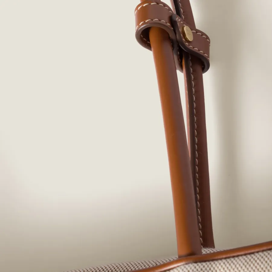 Miu Miu Aventure Nappa Canvas White Top-Handle Bags