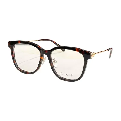Gucci Wayfarer glasses green/eggplant/leopard brown/red brown/black/natural salmon/black gold/red gold/leopard color Size 56口16-145