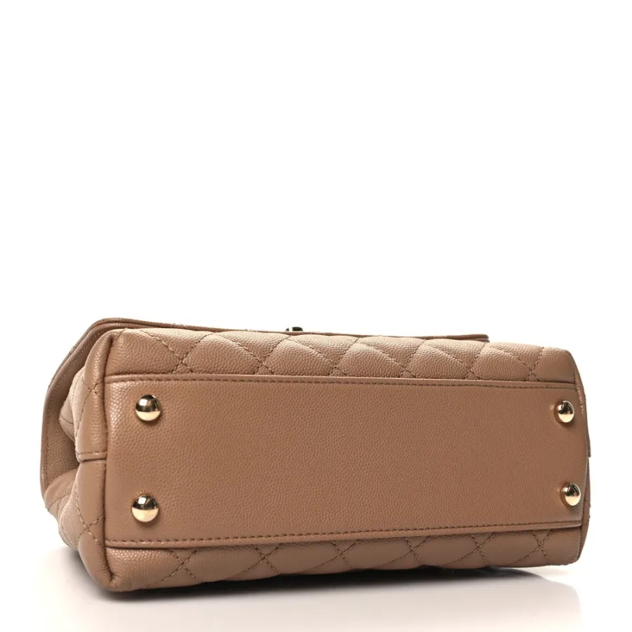Grade Chanel Mini Coco Handle Bag – Brown Caviar