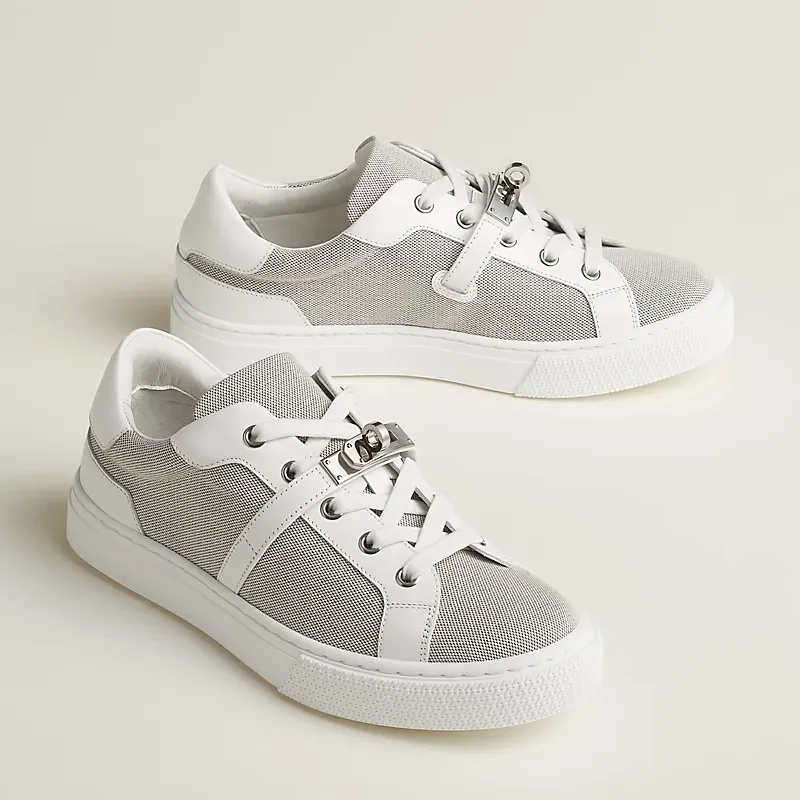 HERMES Day Sneakers Grey Sports Shoes
