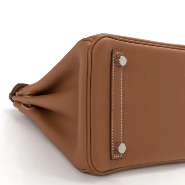 Hermès Birkin 25 Brown Togo Leather Palladium Hardware - Image 4