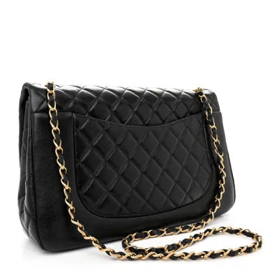 Grade Handbags | Black Quilted Luxury Designer Bag