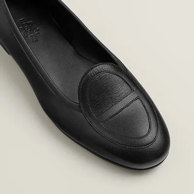 HERMES Julia Black Loafers