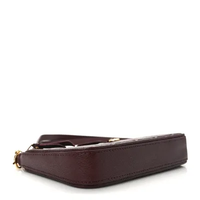 Louis Vuitton Easy Pouch on Strap PM Wine Empreinte Leather