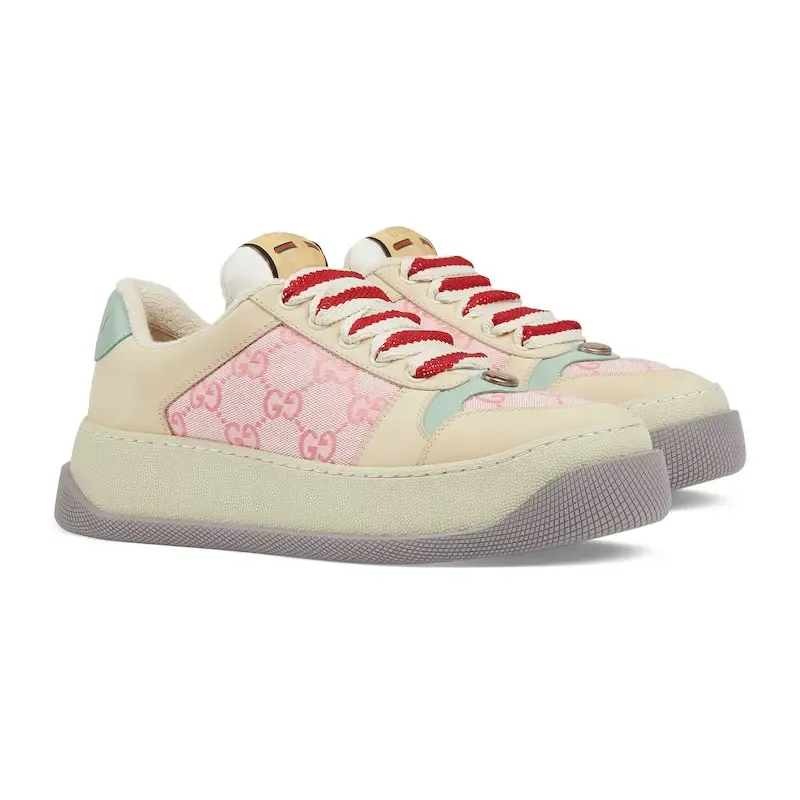 Gucci Screener series women's sports shoes pink Sneakers