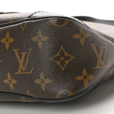 Louis Vuitton Odeon PM Black Monogram Canvas Brass Hardware