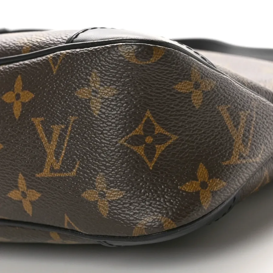 Louis Vuitton Odeon PM Black Monogram Canvas Brass Hardware