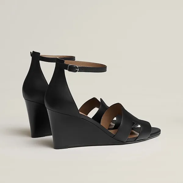 HERMES Legend Black Sandal - Image 4