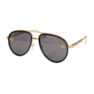 Gucci Aviator glasses eggplant silver/leopard/teal/black silver/black gold/eggplant black color Size 52口18-145