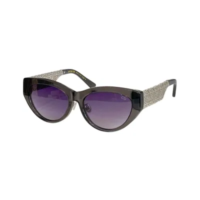 DIOR Cat Eye glasses black gold/black purple/leopard brown/leopard green color Size 56口17-142