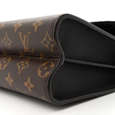Louis Vuitton Victoire MM Black Monogram Canvas Brass Hardware