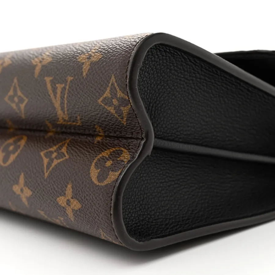 Louis Vuitton Victoire MM Black Monogram Canvas Brass Hardware